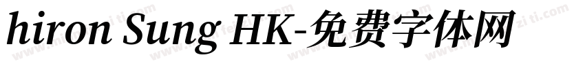 hiron Sung HK字体转换